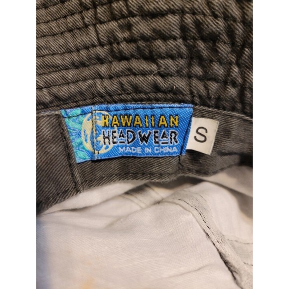 Hawaii National Fish Gray Bucket Hat Size Small Hawaiian Headwear Beach Fishing - Picture 4 of 7